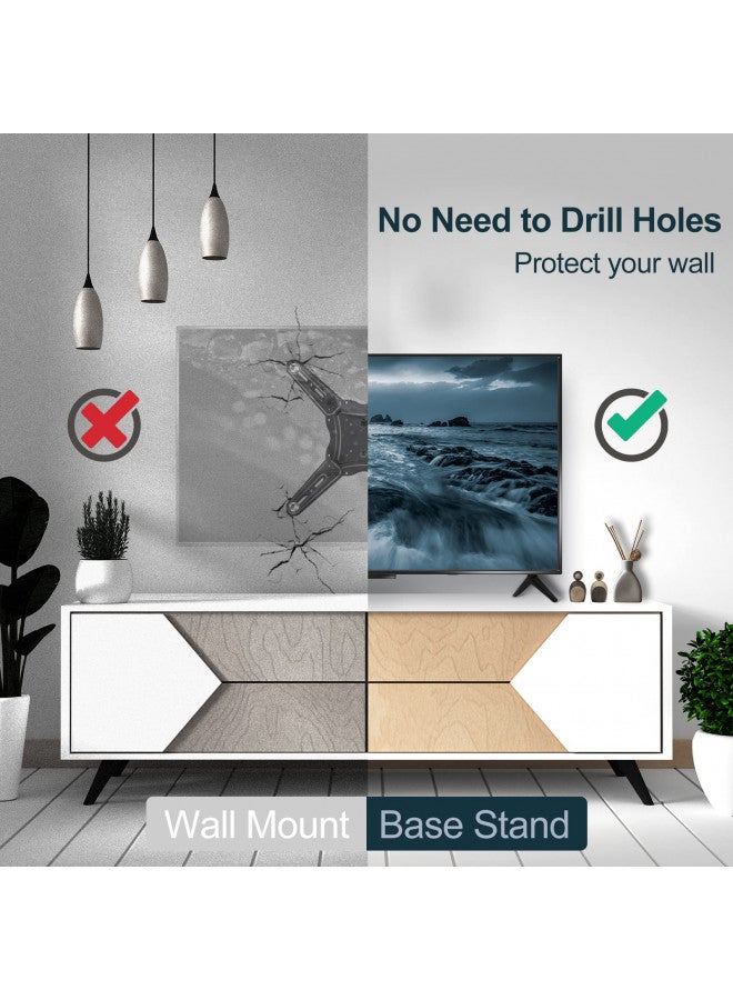 Stand for TCL TV Stand Legs 28 32 40 43 49 50 55 65 Inch for TCL TV Stand Base, for 28D2700 32S321 40S325 43S431 43S303 49S423 50S423 50S425 55S525 65S555, TV Stand for TCL Roku TV Legs, with Screws