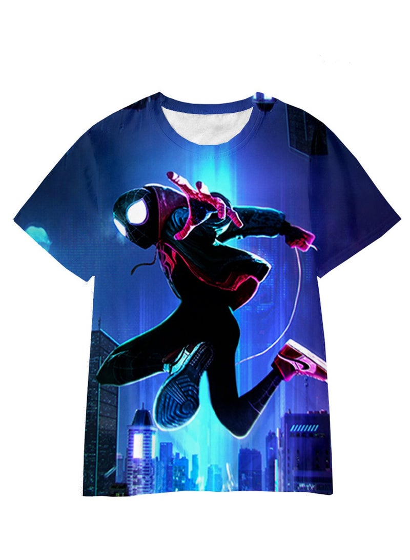 Spider-Man Across the Universe Handsome Loose Pullover T-shirt 3D digital printing personalized breathable T-shirt  - Image 1