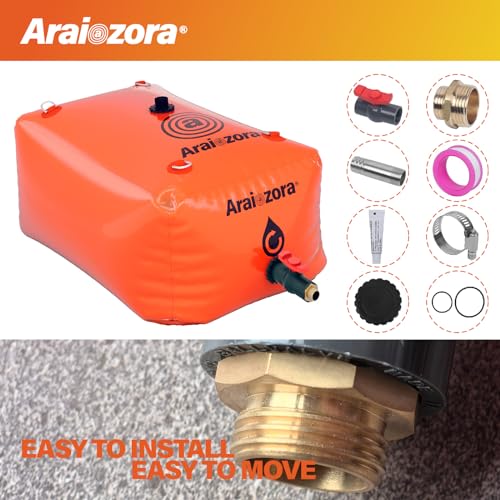 Araiozora Foldable Water Bladder Tank,100 Gal/380L Portable Large Capacity Soft Water Bag Storage Container - Image 4