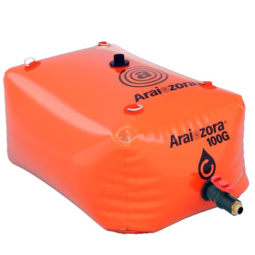 Araiozora Foldable Water Bladder Tank,100 Gal/380L Portable Large Capacity Soft Water Bag Storage Container - Image 1