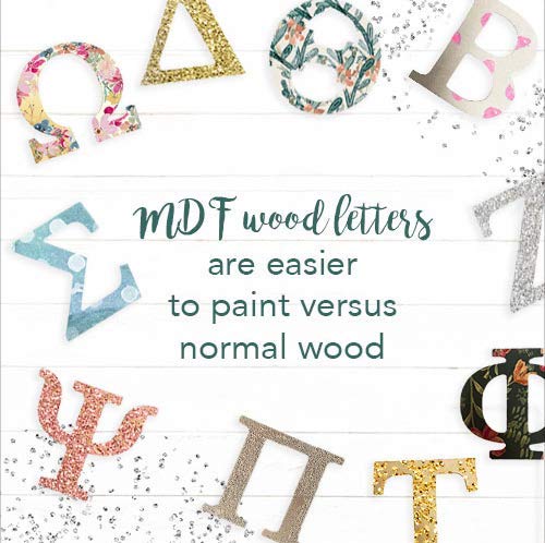 Desert Cactus Alpha Gamma Delta Wooden Letter Set 7.5'' Unfinished Wood - Image 5