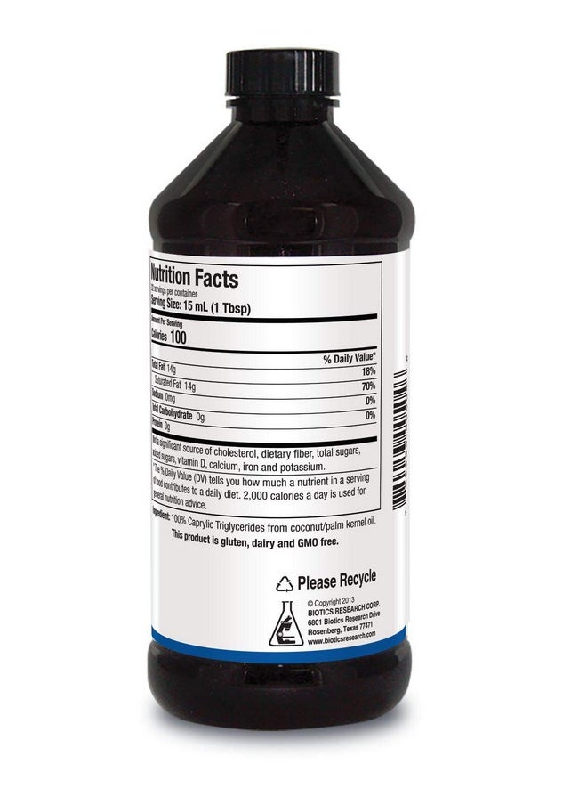 BIOTICS Research Bio Mct Brain Fuel Brain Energy Pure Energy Medium Chain Triglycerides Mct Caprylic Triglyceride 16 Fluid Ounces  - Image 3