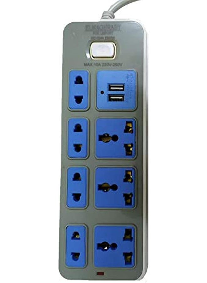 Electricity Connector  7 Ports With Usb Port