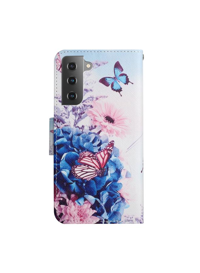S-TOP Case For Samsung Galaxy S22 5G Painted Pattern Horizontal Flip Leather Phone Case - Image 3