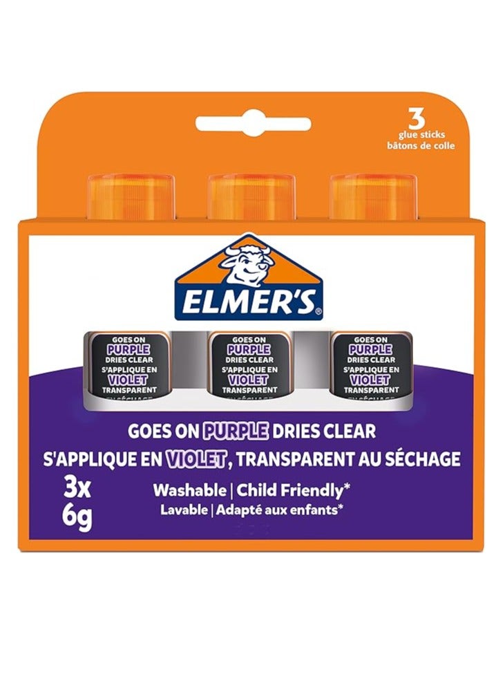 إلميرز 3 قطع من أعواد الصمغ الأرجوانية المختفية - Image 1