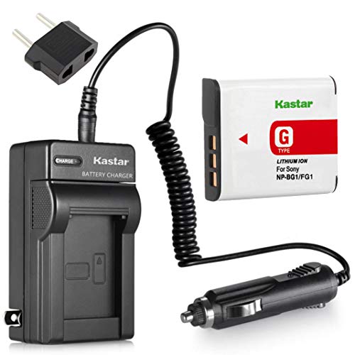 Kastar Charger and NP-BG1 Battery Replacement for Sony G Type Battery NP-FG1 and Sony Cyber-Shot DSC-N1 DSC-N2 DSC-T100 DSC-T20 DSC-T25 DSC-W100 DSC-W110 DSC-W115 DSC-W120 DSC-W125 DSC-W130 Cameras - Image 1