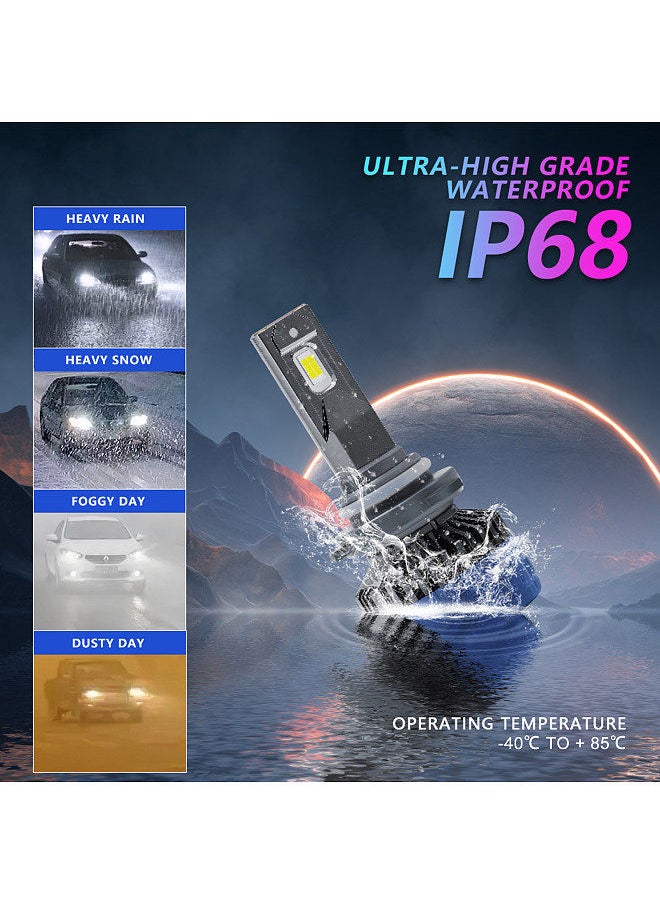 Generic P10 9006/HB4 LED Headlight Bulbs IP68 Waterproof Car LED Headlight Bulbs 6000K 300W 36000LM Bright LED Headlights 2pcs  - Image 2