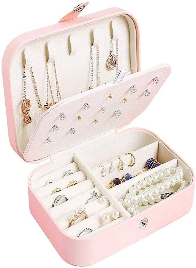 Shriday Leather Jewellery Box for Earring, Rings, Necklace, Large Jewellery Holder Organizer Case, Multi-Compartment Organizer, Lockable Travel Storage Case for Women (Multicolor) - Image 1
