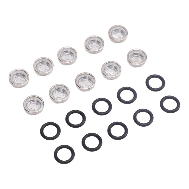 18MM Brake Master Cylinder Sight Glass with O Ring Durable Lens Clear View Replacement for ATV - Image 2