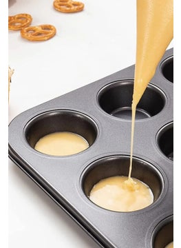 Cupcake and Muffin Non-stick Tray - Capsule Mould for Cakes, Cookies, Pies and Muffins 12 Pieces - pzsku/Z869BE1A7BAB970C05545Z/45/_/1730550667/aeaa546f-ee9b-4459-9c3b-9ca302fa90a5