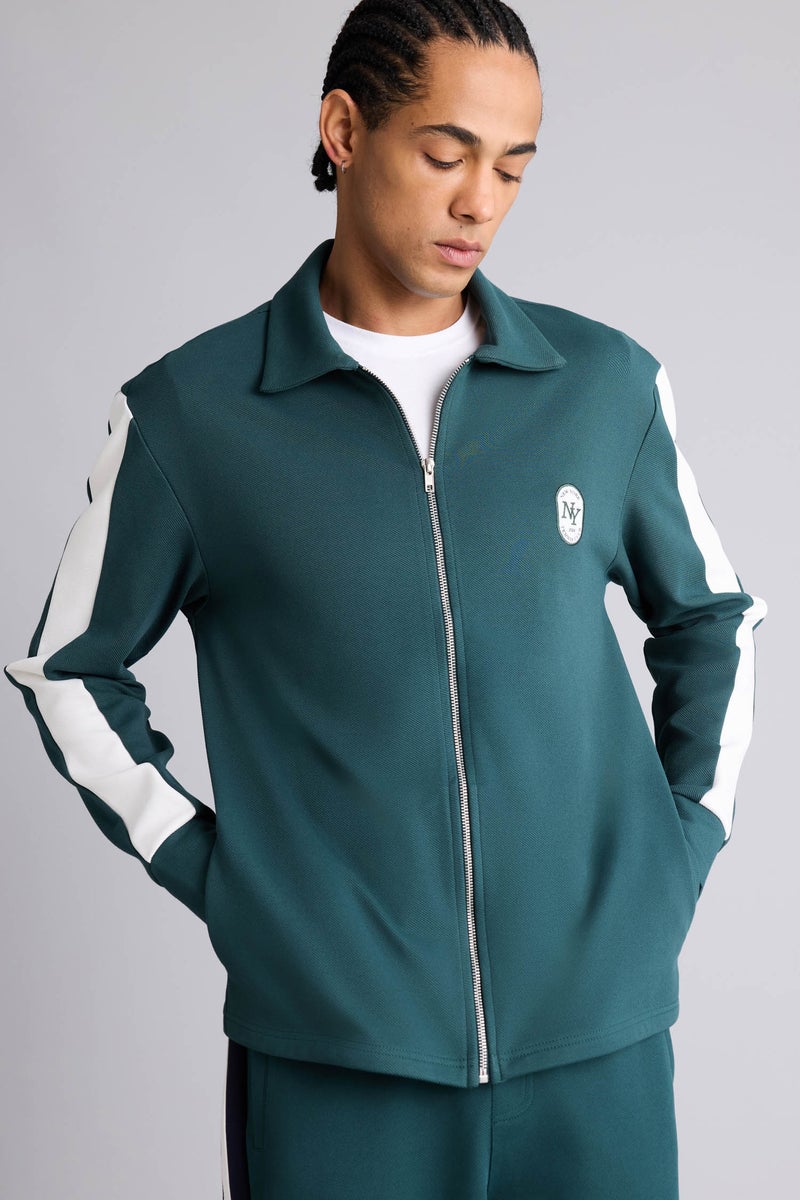 DeFacto Green Man Zip-Up Sweat-Shirt Casual - Image 4