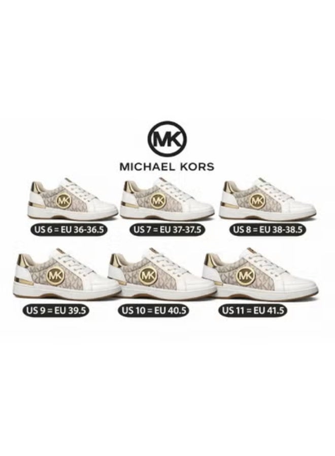Michael Kors Women’s Monogram Logo Trainer – Grey, Size 7 - Image 5