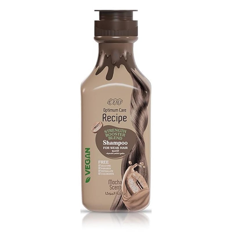 Eva Optimum Care Recipe Strength Booster Blend Shampoo Mocha Scent 350 Ml