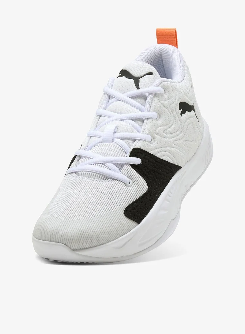 Puma PUMA White-PUMA Black-Melon Glow Court Pro 3 for Men | Best Price UAE