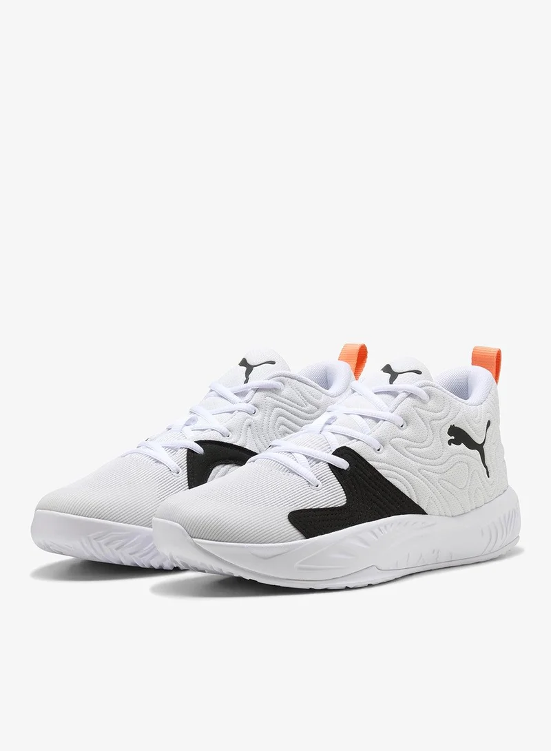Puma PUMA White-PUMA Black-Melon Glow Court Pro 3 for Men | Best Price UAE