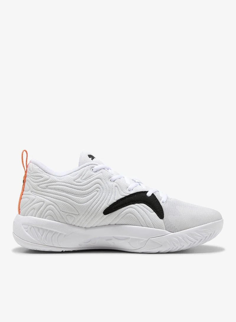 Puma PUMA White-PUMA Black-Melon Glow Court Pro 3 for Men | Best Price UAE