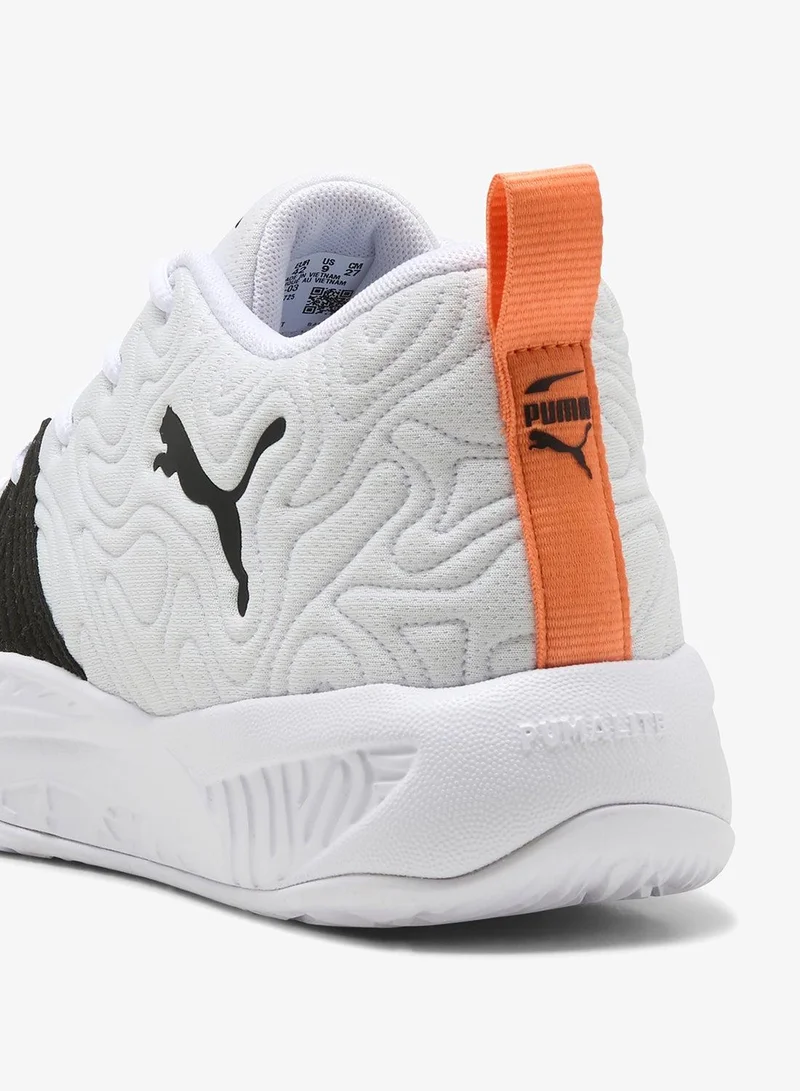 Puma PUMA White-PUMA Black-Melon Glow Court Pro 3 for Men | Best Price UAE