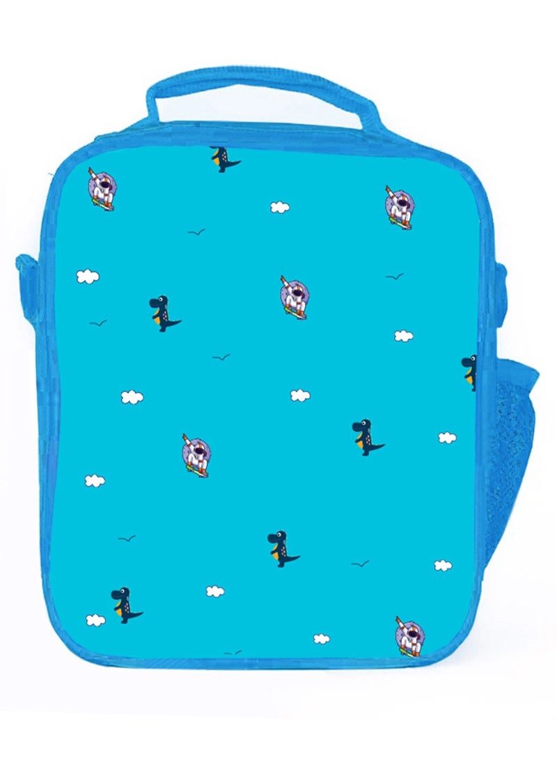 Eazy Kids Eazy Kids - Bento Lunch Bag - Dino Blue  - Image 4