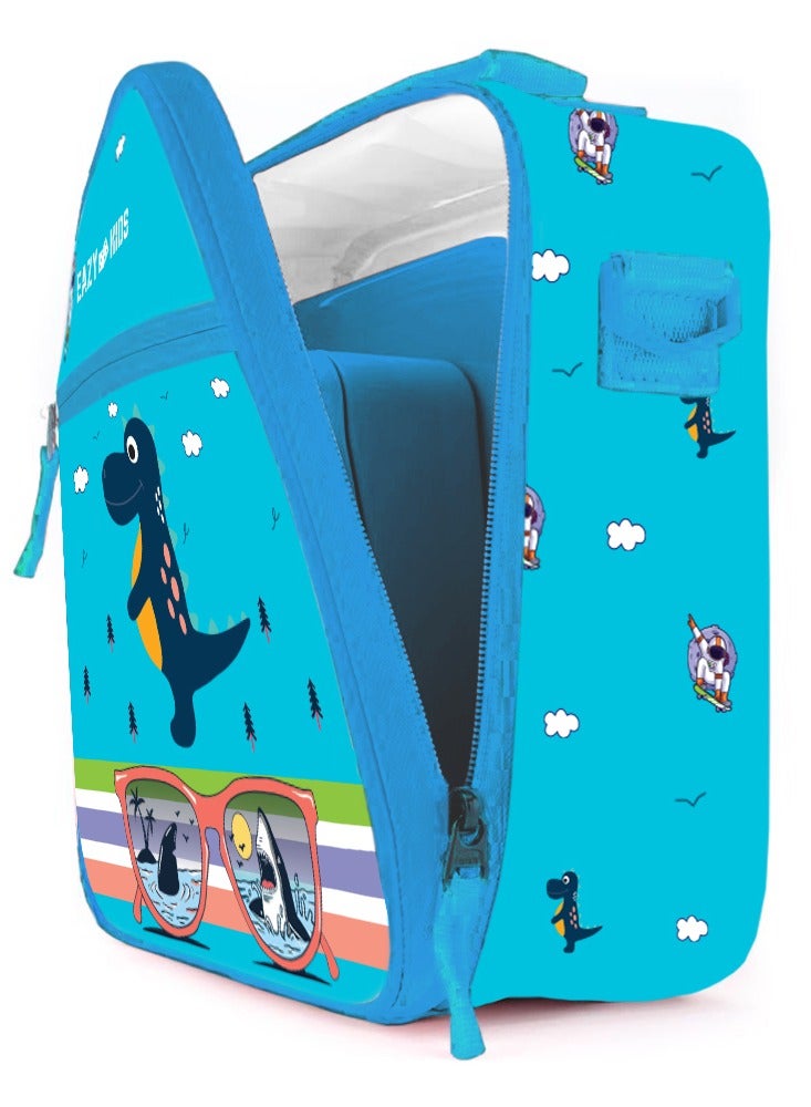 Eazy Kids Eazy Kids - Bento Lunch Bag - Dino Blue  - Image 5