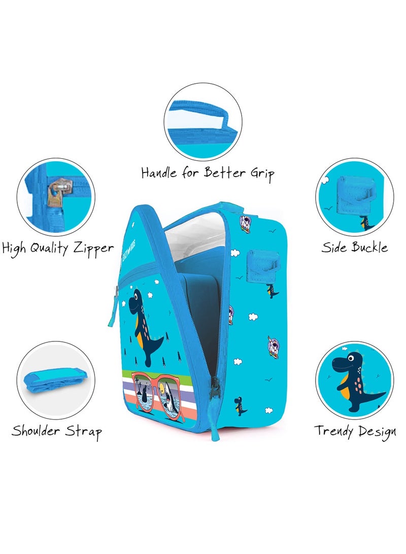 Eazy Kids Eazy Kids - Bento Lunch Bag - Dino Blue  - Image 2