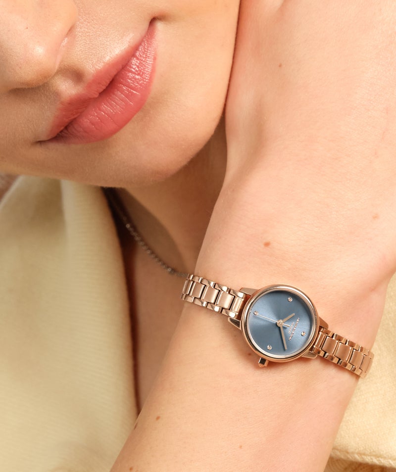 OLIVIA BURTON Round Analog Women'S Ionic Plated Rose Gold Steel Case  Watch - Image 5