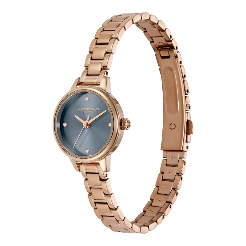 OLIVIA BURTON Round Analog Women'S Ionic Plated Rose Gold Steel Case  Watch - Image 1