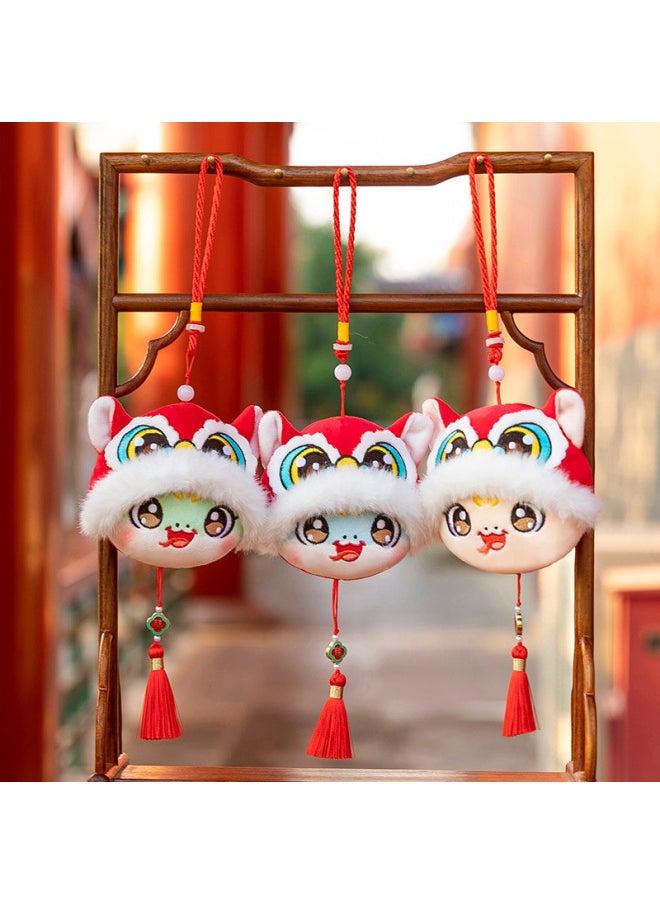 Year Of The Snake Mascot Moe Bao Snake Doll Red Envelope Pendant Company Annual Meeting Gift Zodiac Snake Plush Toy Doll Batch-Specifications:32cm Cute Snake With Random Colors-Color:Red  - Image 3