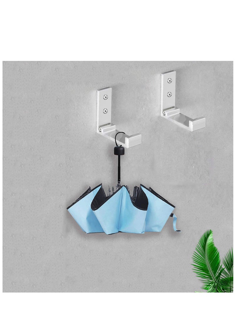 5 Pcs Folding Coat Hooks Wall Hooks for Hanging Coat Towel Hooks Hardware Heavy Duty Aluminum Alloy Headphone Holder Hooks No Rust Wall Mounted Bags Fitness Equipment - Image 2