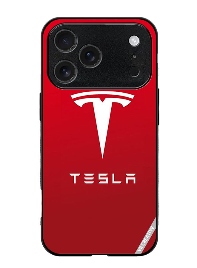 VR CREATIVE Protective Case Cover For Apple iPhone 17 Pro Max Tesla Design Multicolour