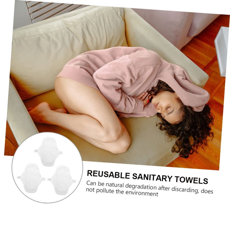 Organic Cotton Menstrual Cloth Sanitary Pads Reusable Set Of 3 Pcs - Image 4
