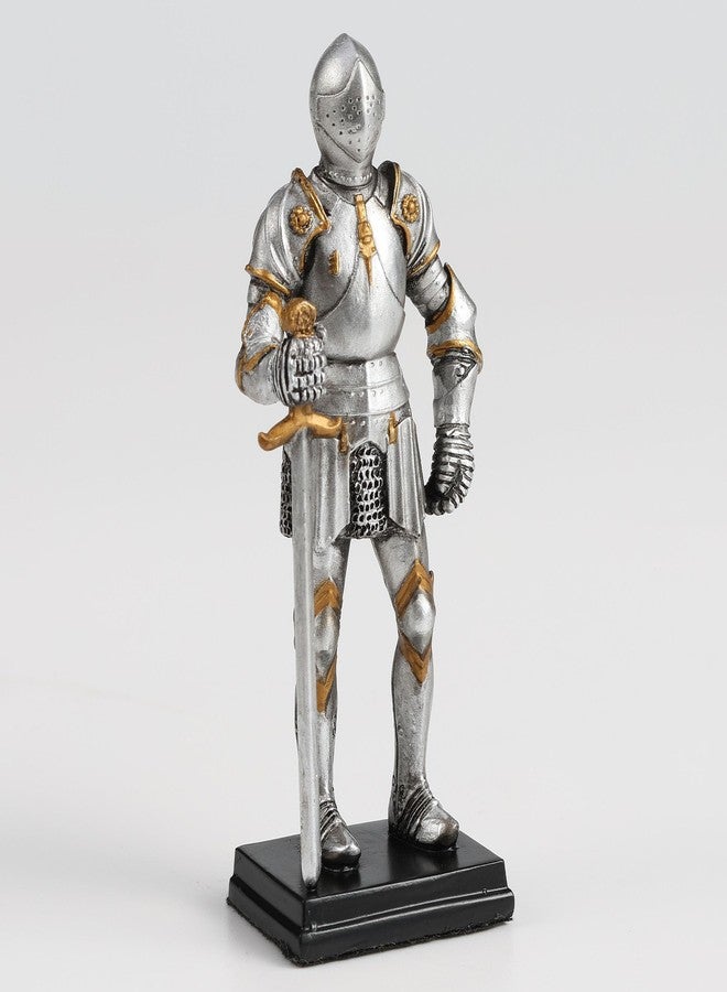 Veronese Design 3 1/4 Inch Medieval Knight Armor Sword Stance Miniature Polyresin Figurine Hand Painted Collectible - Image 3