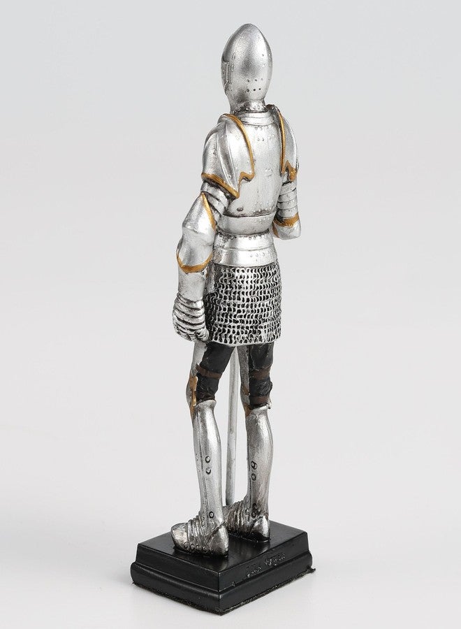 Veronese Design 3 1/4 Inch Medieval Knight Armor Sword Stance Miniature Polyresin Figurine Hand Painted Collectible - Image 5