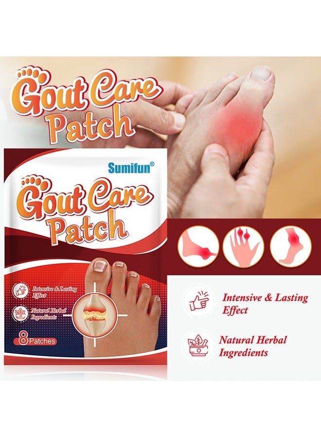 سوميفون لصقات علاج النقرص، 40 قطعة لصقات مفاصل الإبهام لتخفيف الألم، تقليل التورم، والحد من الالتهاب - Image 3