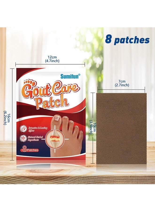 سوميفون لصقات علاج النقرص، 40 قطعة لصقات مفاصل الإبهام لتخفيف الألم، تقليل التورم، والحد من الالتهاب - Image 2