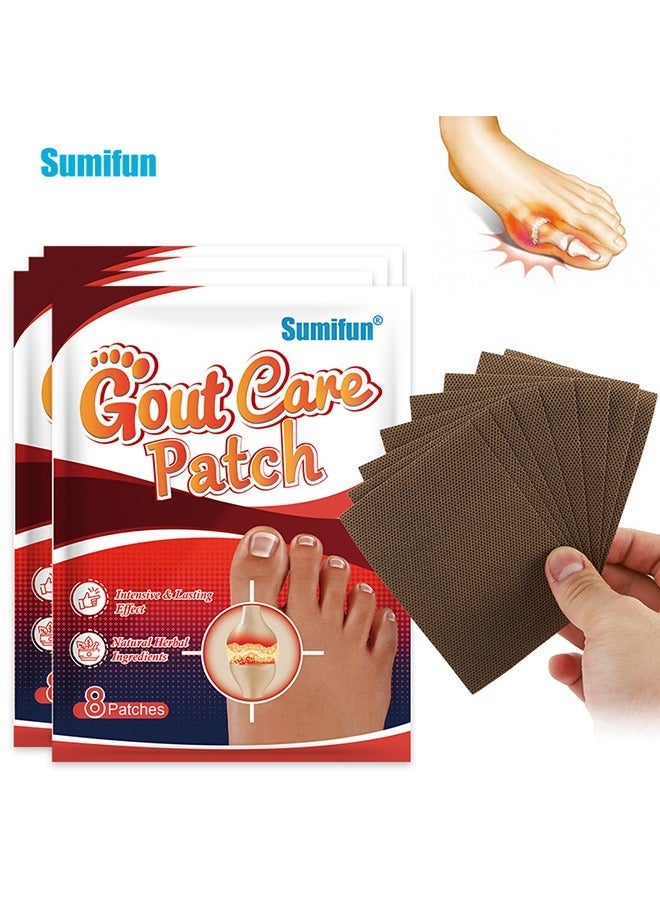 سوميفون لصقات علاج النقرص، 40 قطعة لصقات مفاصل الإبهام لتخفيف الألم، تقليل التورم، والحد من الالتهاب - Image 1