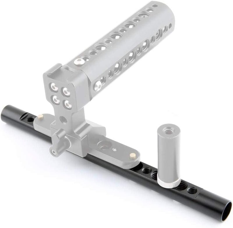 NICEYRIG 7.7 Inch 15mm Cheese Rod with 1/4 3/8 Locating Holes for DSLR Camera Cage Rig System - 074 - Image 2