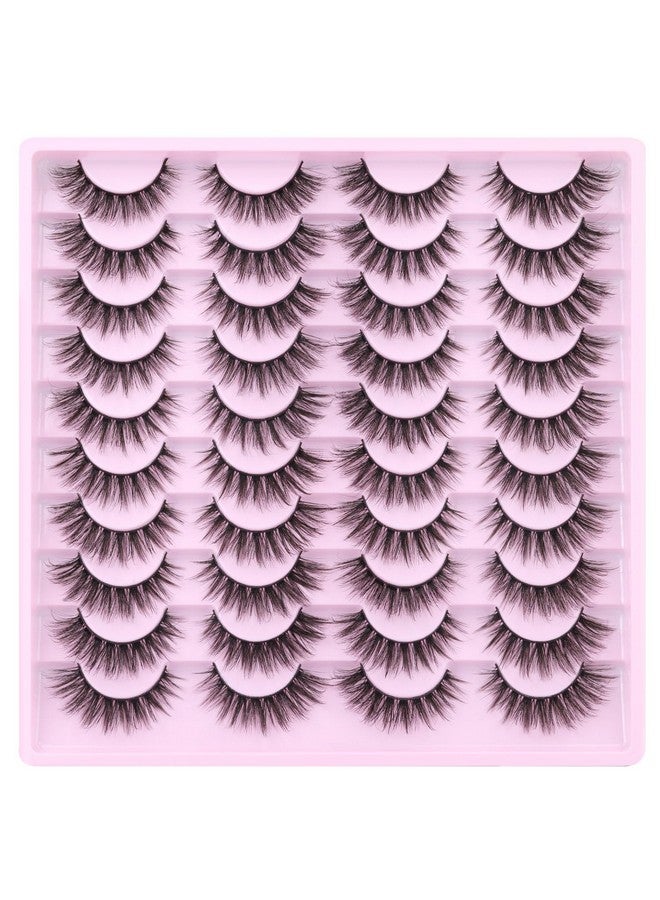 Kiromiro Lashes Wispy False Eyelashes Natural Look 14Mm Faux Mink Lashes Fluffy Short Cat Eye Spiky Lashes 3D Strip Lashes Pack 20 Pairs - Image 3