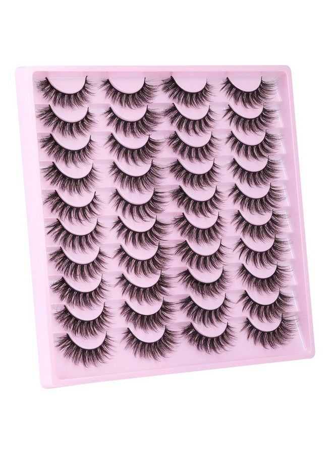 Kiromiro Lashes Wispy False Eyelashes Natural Look 14Mm Faux Mink Lashes Fluffy Short Cat Eye Spiky Lashes 3D Strip Lashes Pack 20 Pairs - Image 2