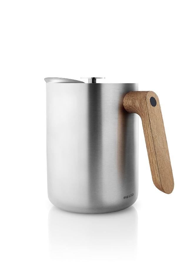 Eva Solo EVA SOLO | Nordic Kitchen French Press Coffee Maker 34 oz | Thermo cafetiére Stainless Steel Vacuum Jug with a Oak Wood Handle | Danish Design, Functionality & Quality  - Image 2