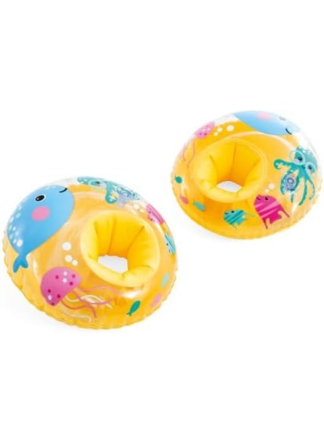 انتكس أربطة ذراع للسباحة "Little Sea Pals" من INTEX بمقاس 27 × 25 سم، عوامات سباحة قابلة للنفخ للأطفال (للأعمار من 3 إلى 6 سنوات) - Image 2