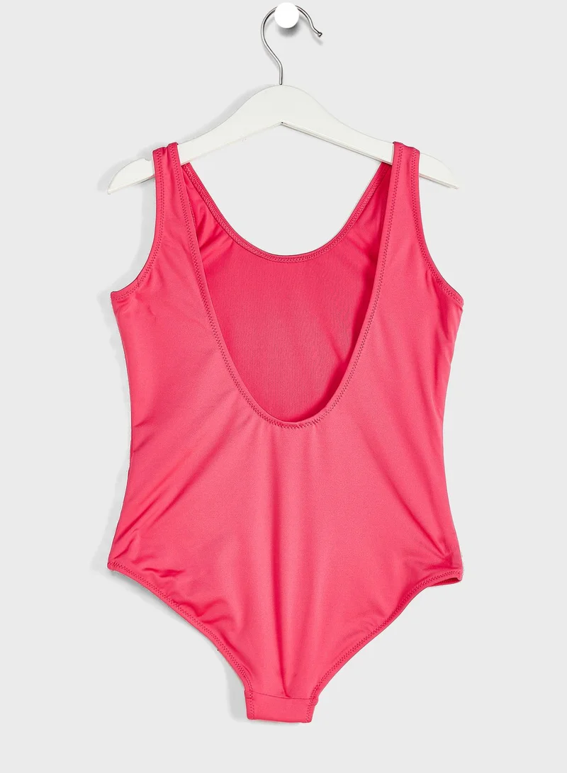 Calvin Klein Jeans Youth Logo Print Swimsuit