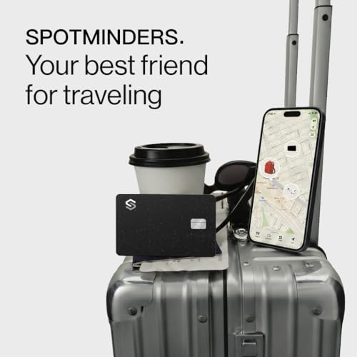 Spotminders. SPOTMINDERS Apple MFi Certified Wallet Tracker PRO for Travel Credit Card Design Works with Apple Find My IP68 Waterproof Rechargeable Tracking Card for Wallet Luggage Passport 007in Slim Item Finder - Image 3