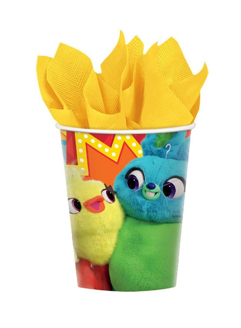 Amscan Toy Story 4, 57 Pieces Tableware Party Supplies for 8 Guests, Includes Napkins, Plates, Cups, Cutlery and Tablecover - Image 5