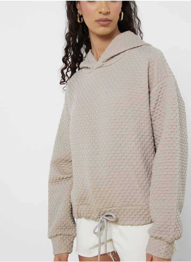 كوتون Essential Quilted Crew Neck Sweatshirt