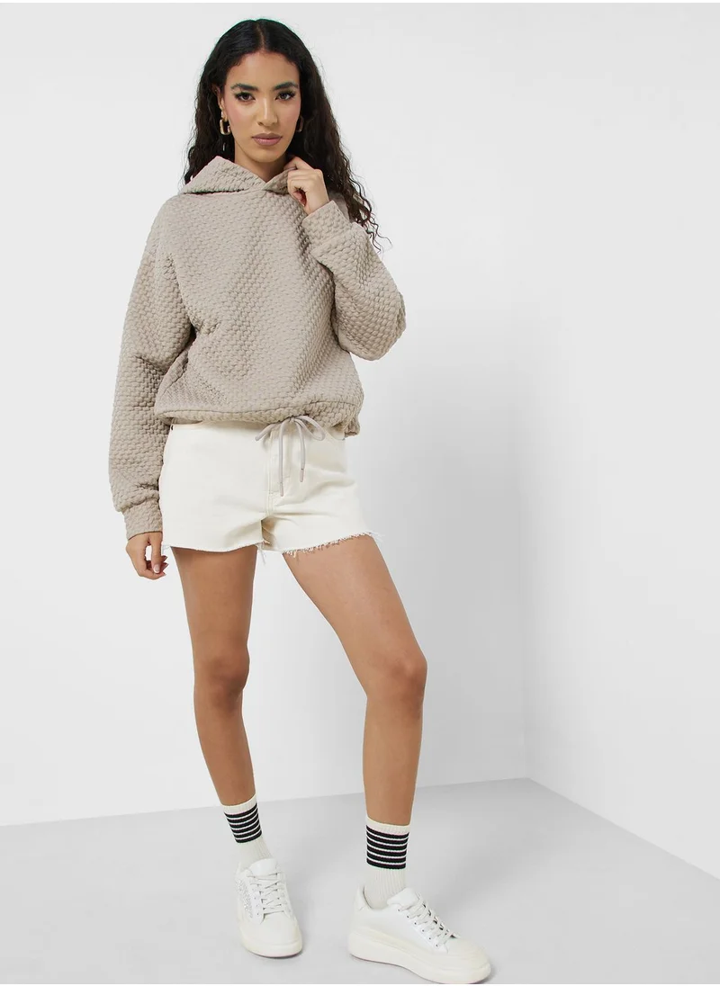 كوتون Essential Quilted Crew Neck Sweatshirt