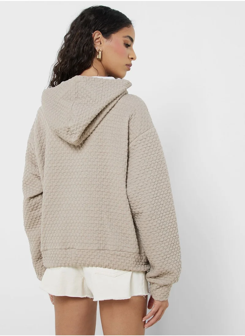 كوتون Essential Quilted Crew Neck Sweatshirt