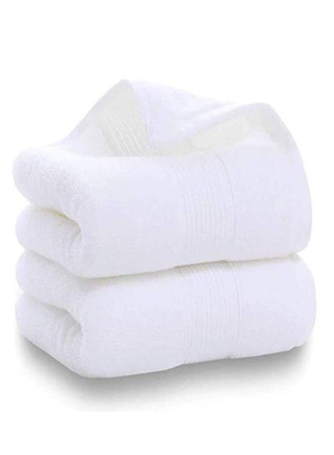 PUPOPIK Hand Towels for Bathroom-100% Cotton Hand Towel (14 x 30Inch), Highly Absorbent and Quick Dry Face Washcloth, Home Soft Premium Towel for Hotel, Bath, Kitchen and Spa, Set of 2 (White) - Image 1