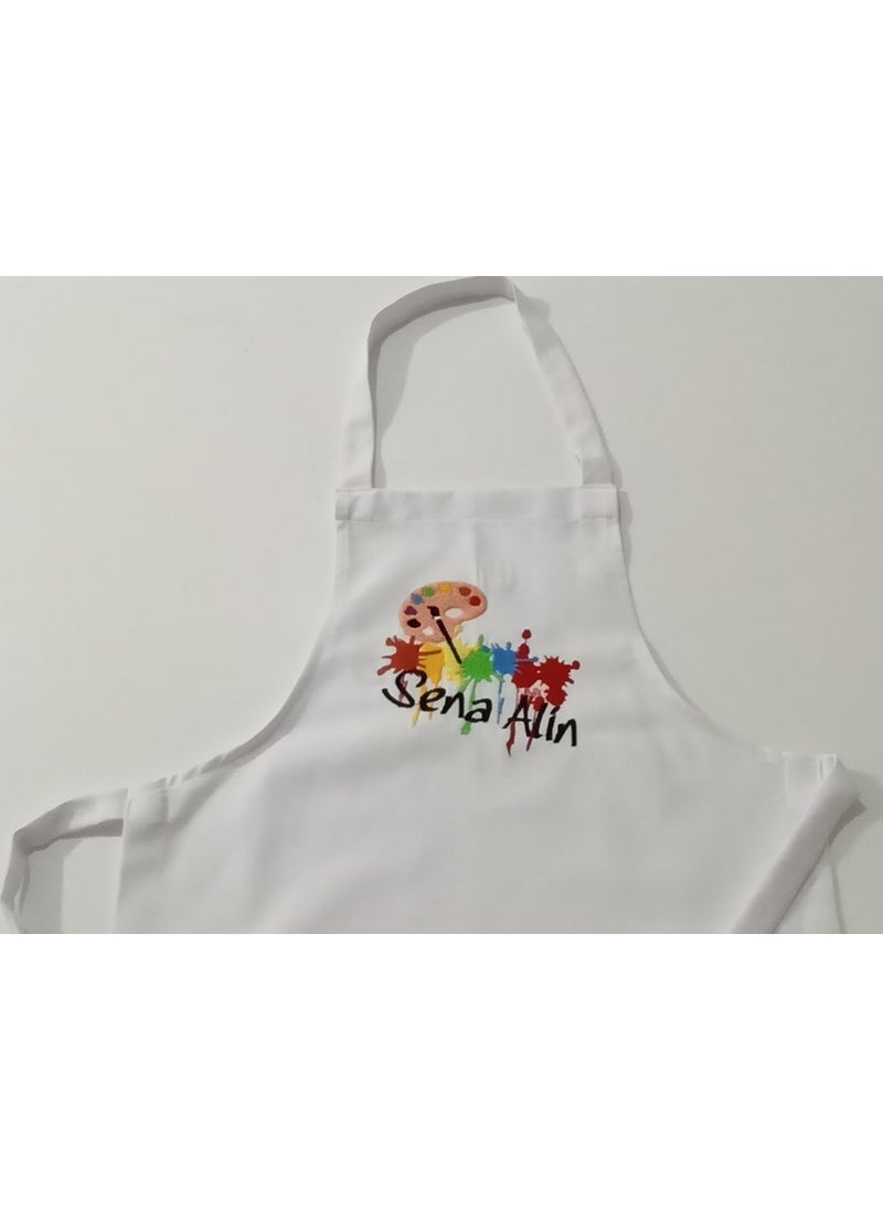 Kids Picture Kitchen and Activity Kindergarten Apron Water Repellent Fabric Personalized Embroidery Pattern 1 - 14 Years Old - pzsku/Z869CE565128F61AD4ED7Z/45/_/1731147595/65fff42e-066a-47c5-b39e-d775f6603513