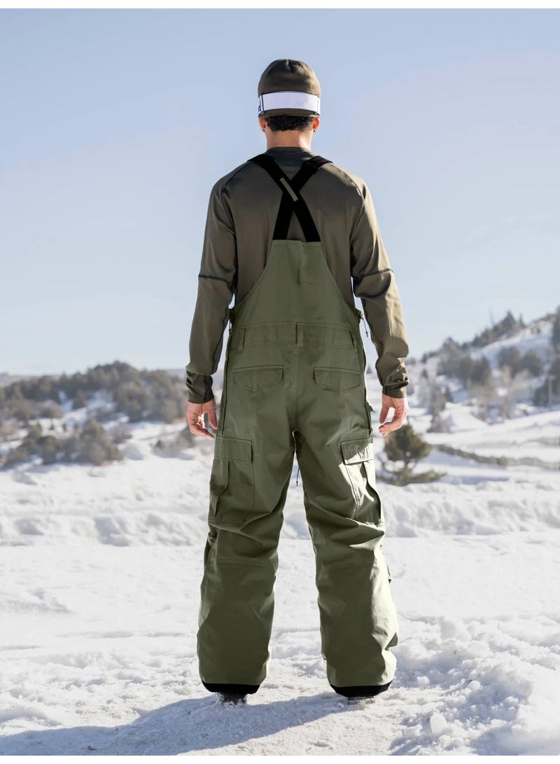 ARMADA SUMPTER 2L BIB SNOW PANT - Olive - Image 3