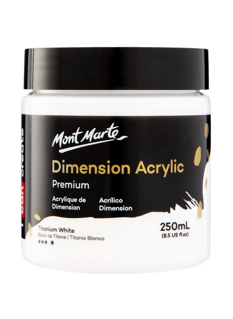 Premium Dimension Acrylic Paint 250ml Content Titanium White - pzsku/Z869CFA8BE5231E84D0BFZ/45/_/1717612110/74191643-78c6-4f38-8b68-c640e7f556e3